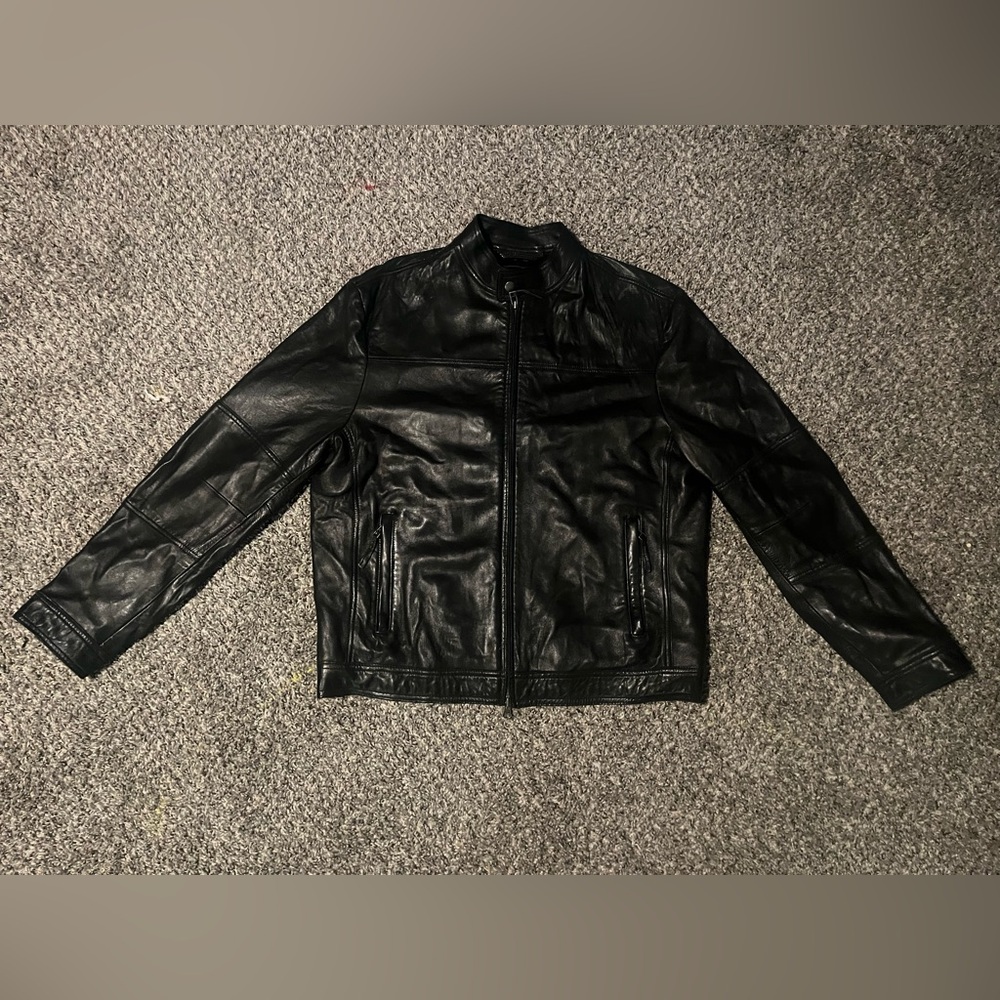 Men's Black Leather Jacket